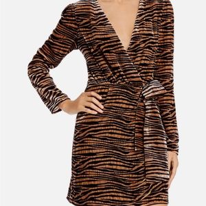 NWT Wayf animal print wrap dress.  Small